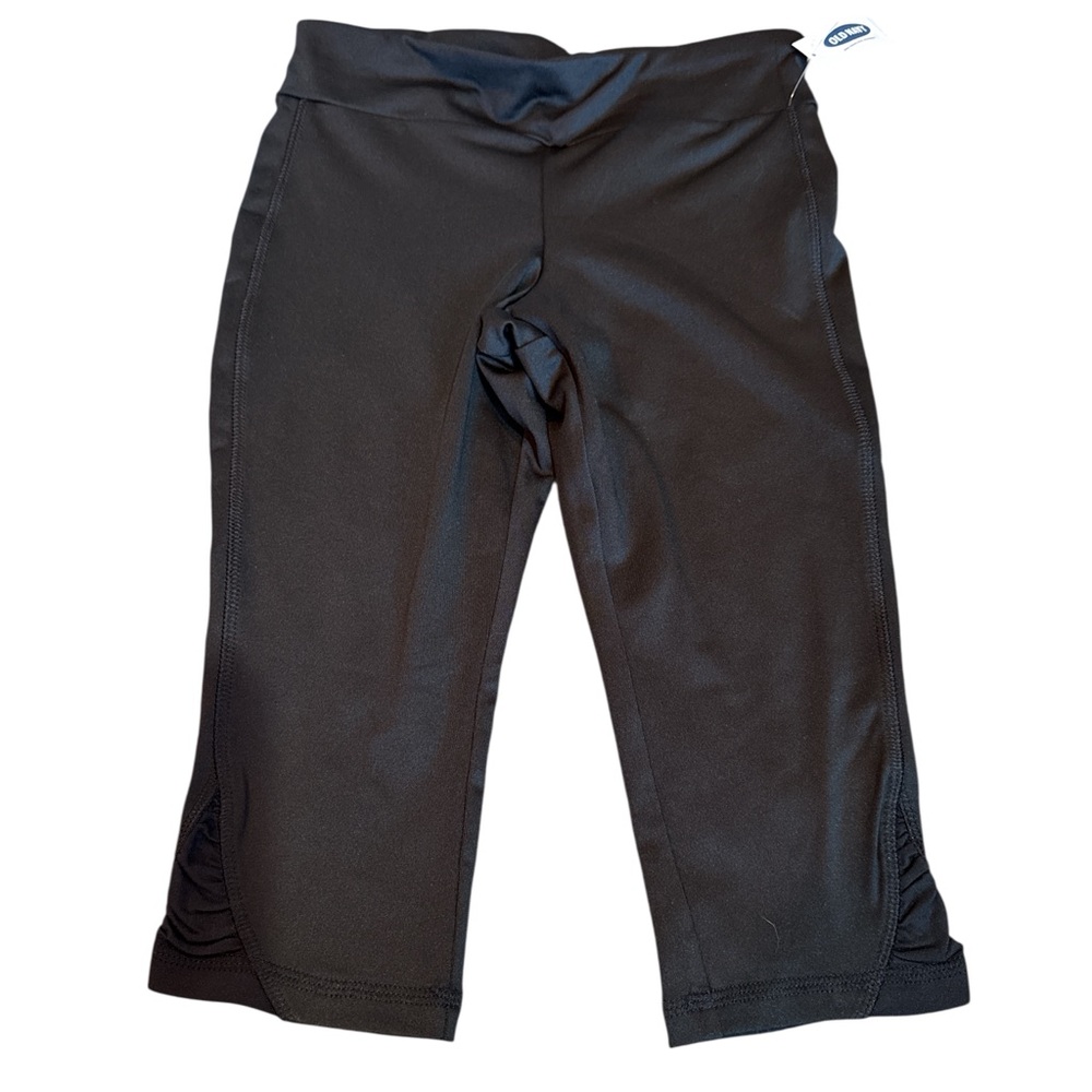 Old Navy Black Girls Athletic Capris (M 8) NEW